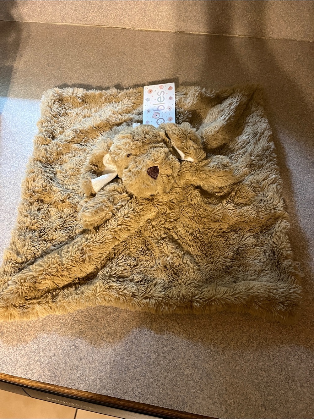 Oobles by Danbar security dog lovey with rattle